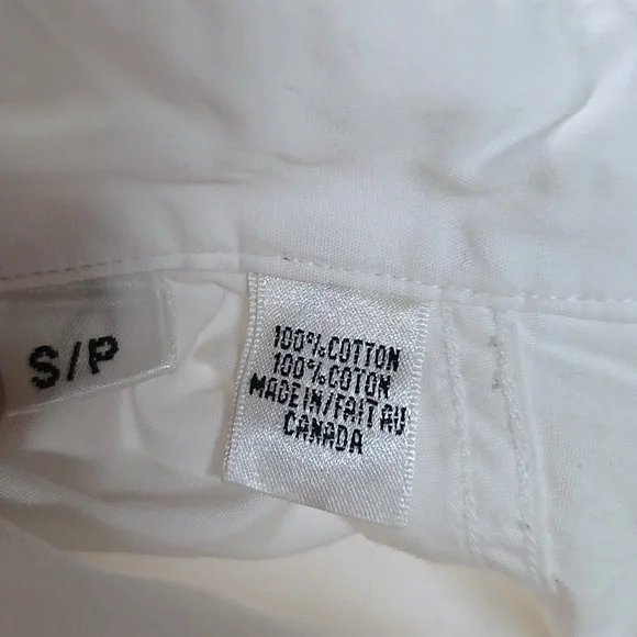 Retro 90s Looney Toons Daffy Duck White Cotton Button Up Shirt Vintage 1990s - Picture 16 of 16